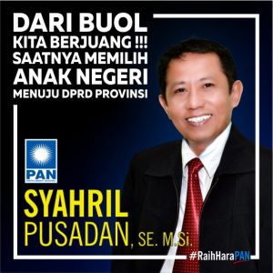 Syahril Pusadan, Caleg DPRD Provinsi asal Kabupaten Buol